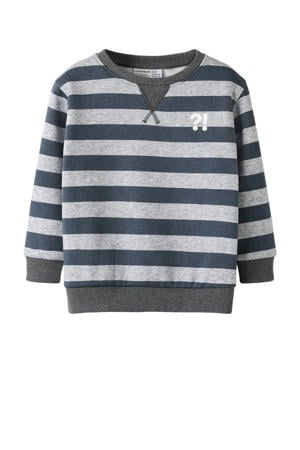 gestreepte sweater grijs