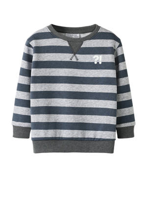 gestreepte sweater grijs