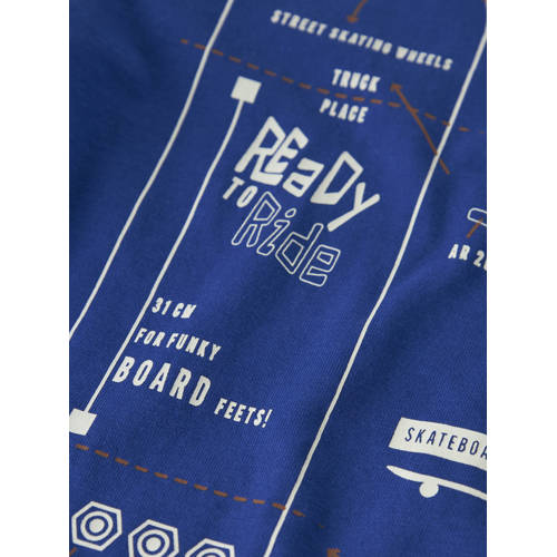 NAME IT MINI longsleeve met backprint blauw afbeelding