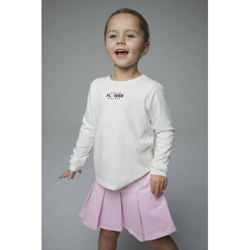NAME IT MINI longsleeve met backprint wit afbeelding