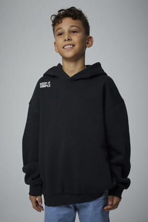 hoodie met backprint zwart