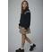 NAME IT KIDS sweater met backprint zwart