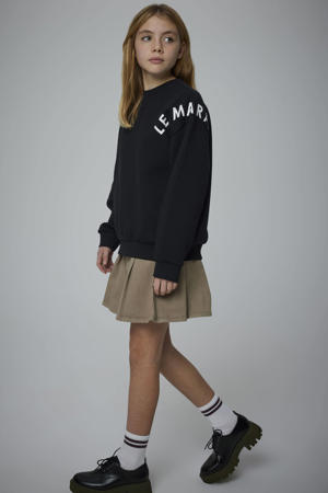 sweater met backprint zwart
