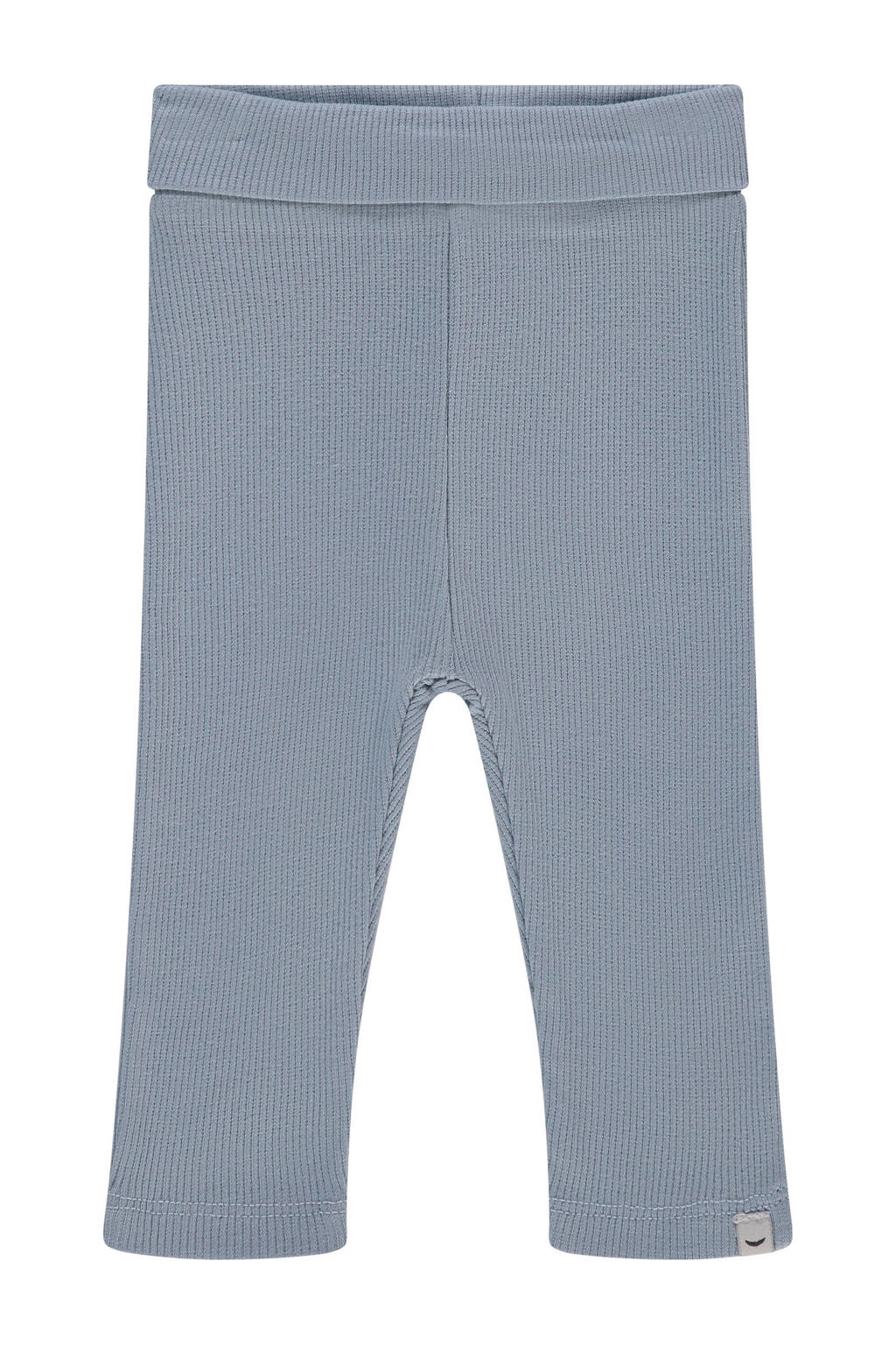 Blauwe jongens Babyface slim casual broek van stretchkatoen met regular waist, elastische tailleband en effen
