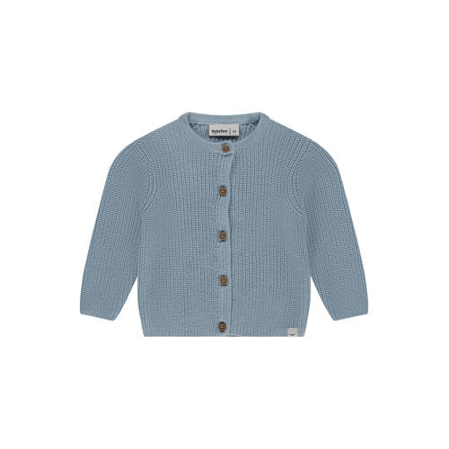 Babyface vest blauw grof gebreid afbeelding