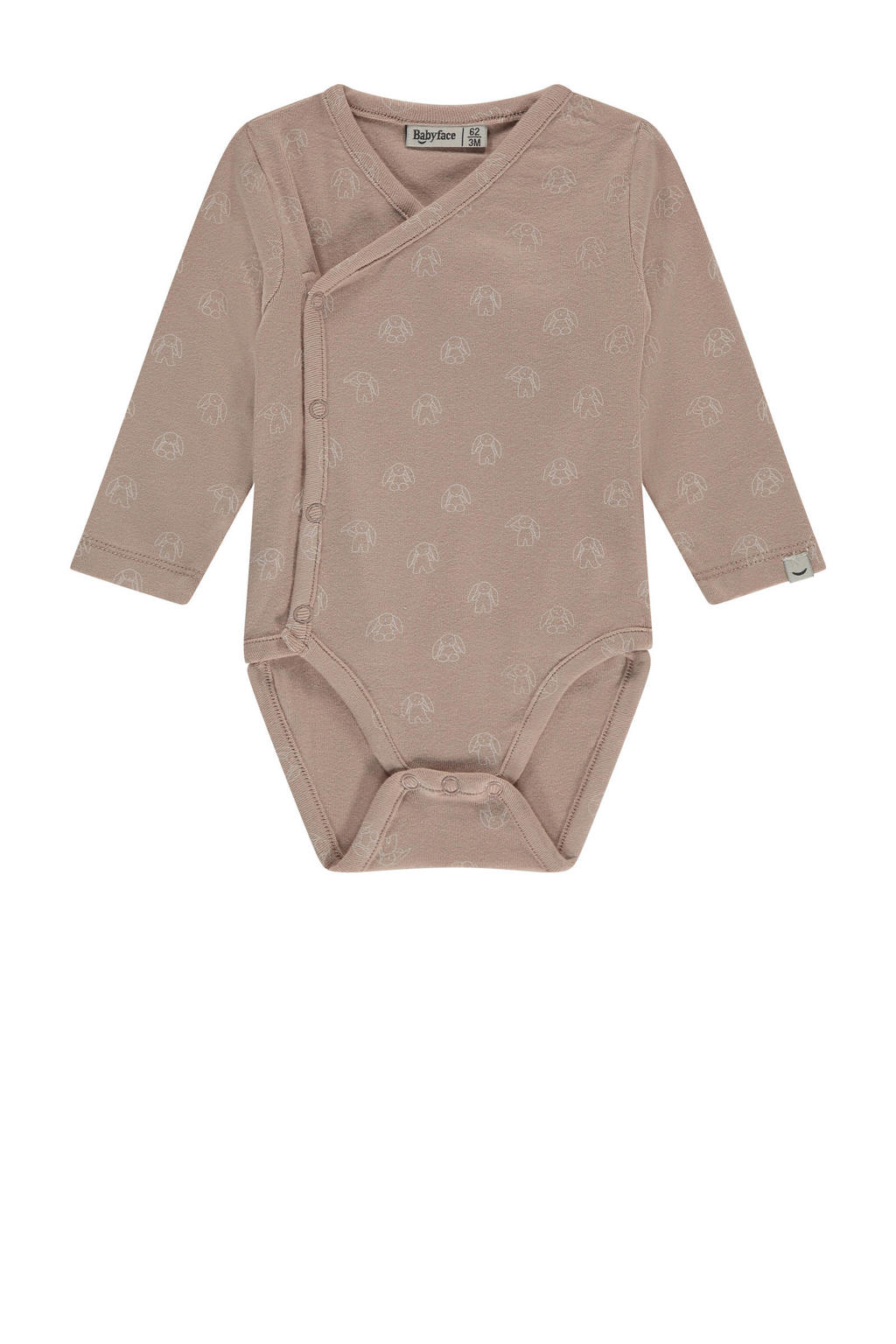 Babyface romper met all over print oud roze
