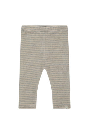 slim gestreepte casual broek grijs