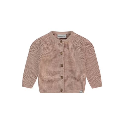Babyface vest oudroze grof gebreid afbeelding