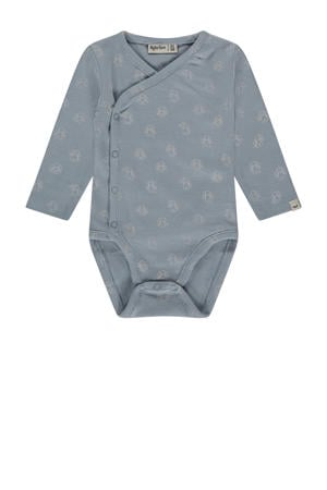 romper met all over print blauw