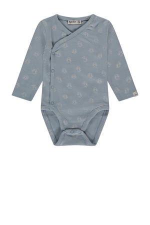 romper met all over print blauw