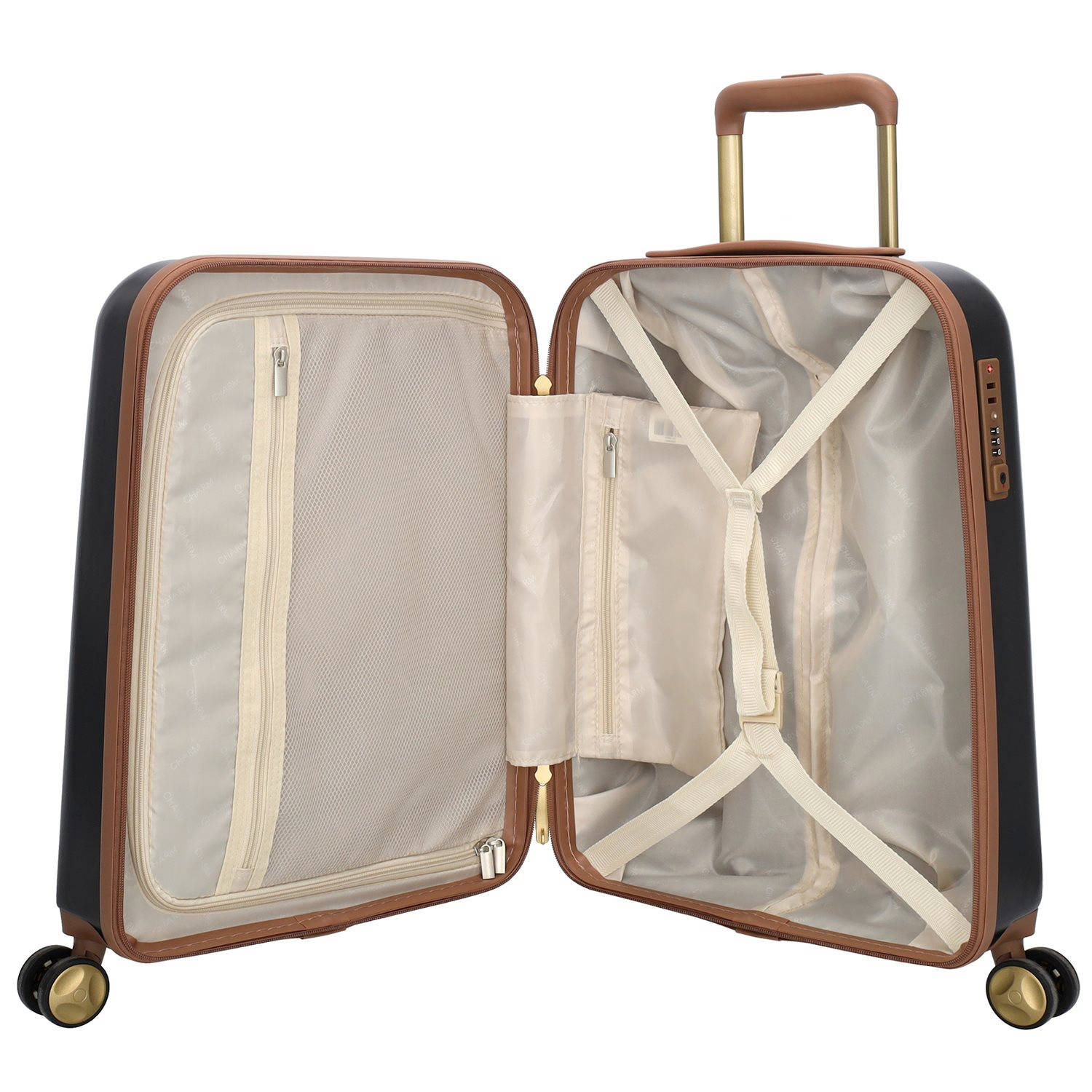 Charm London trolley 55 cm. zwart