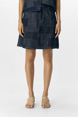 denim spijkerrok donkerblauw