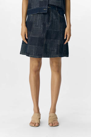 denim spijkerrok donkerblauw