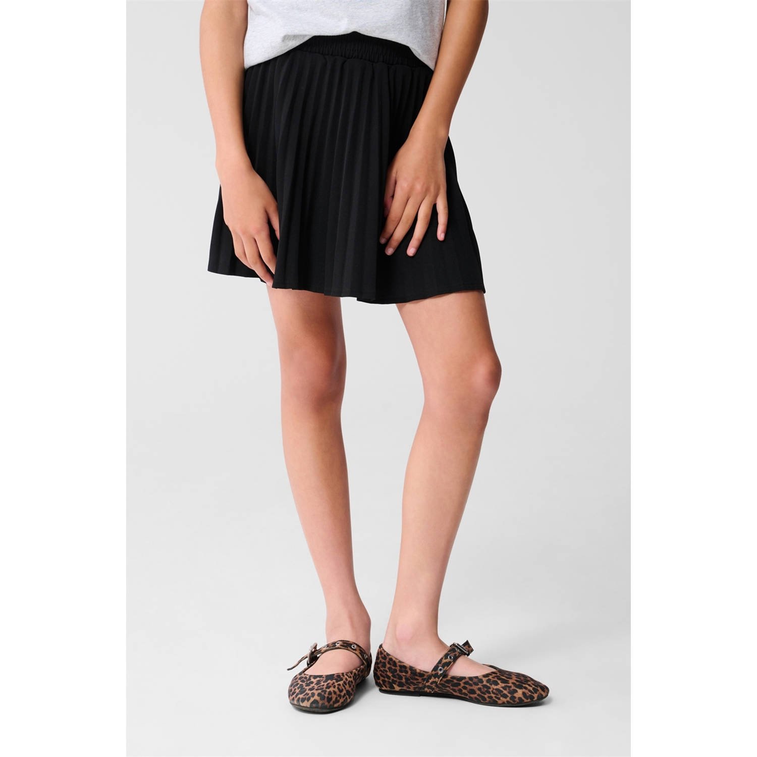 Shoeby plissé rok zwart