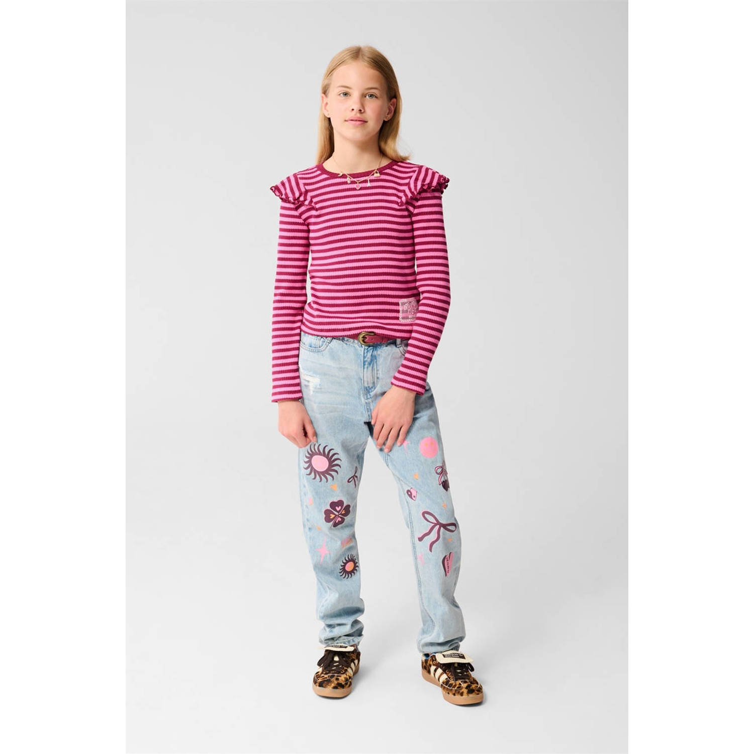 Shoeby high waist straight leg jeans blauw