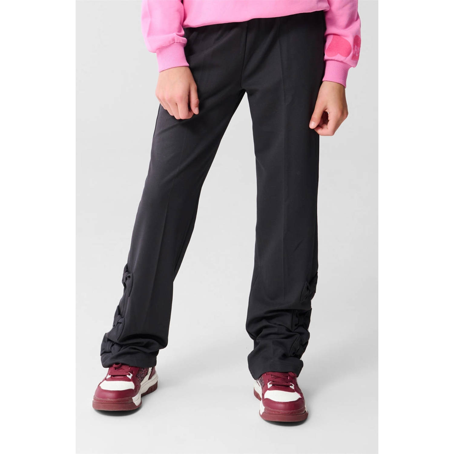 Shoeby regular casual broek grijs