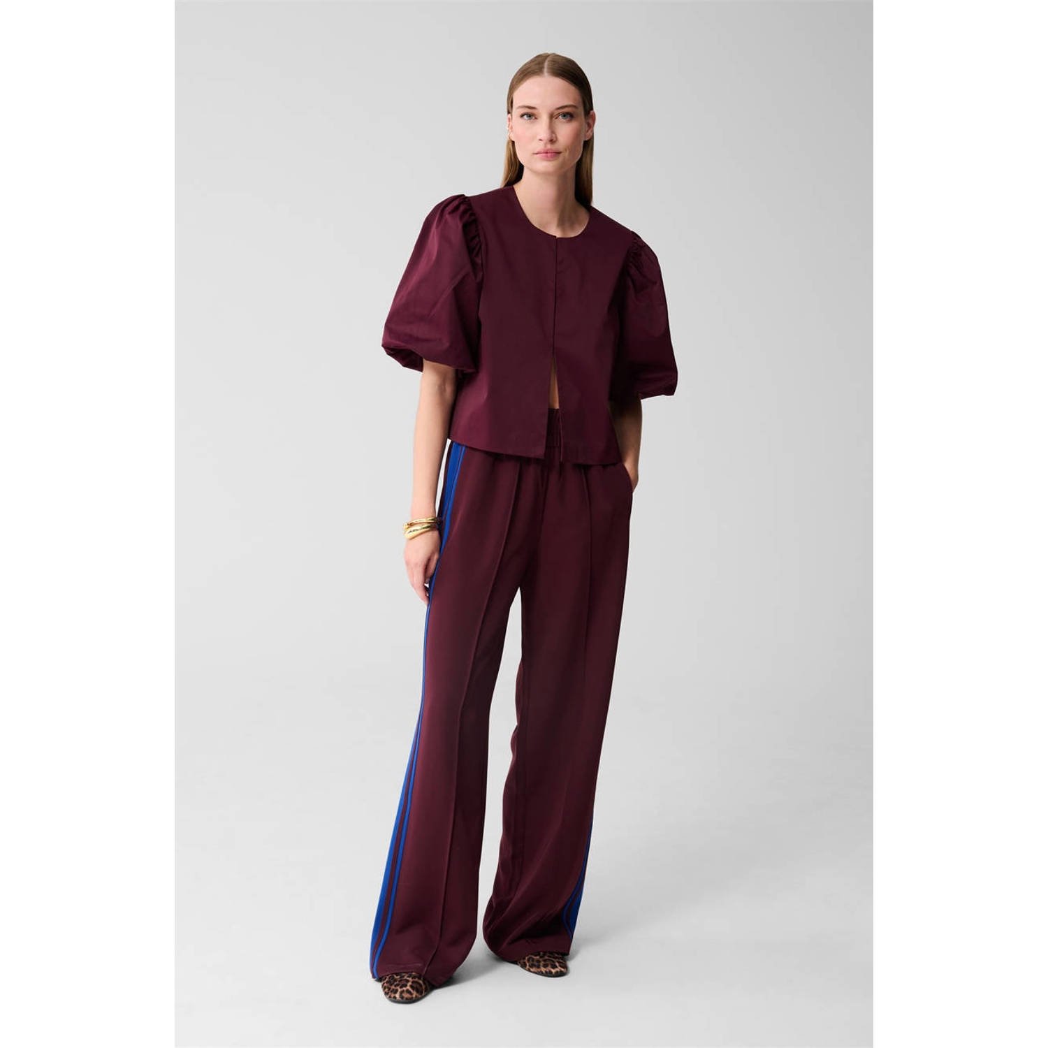 Shoeby top donkerrood