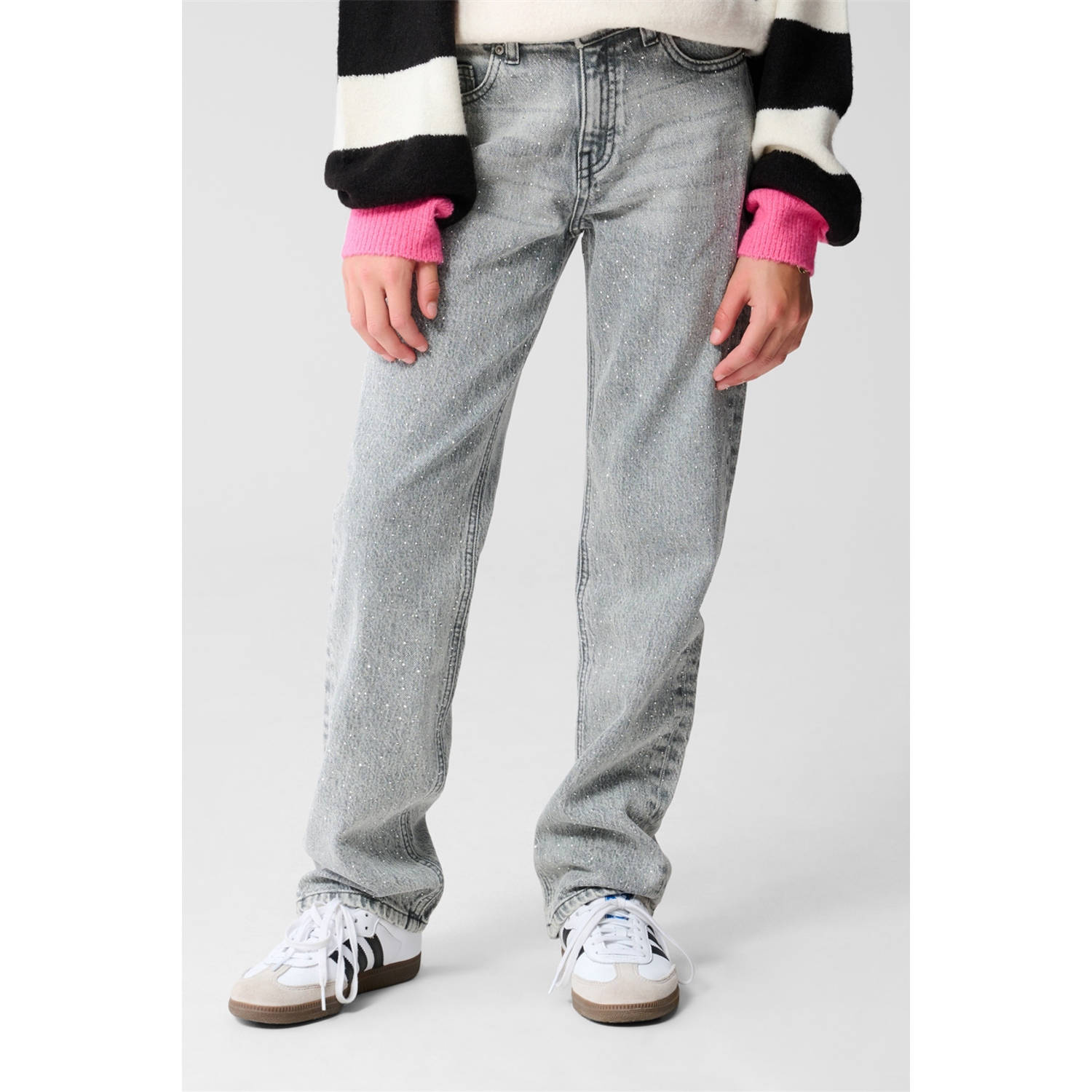 Shoeby regular high waist grijs