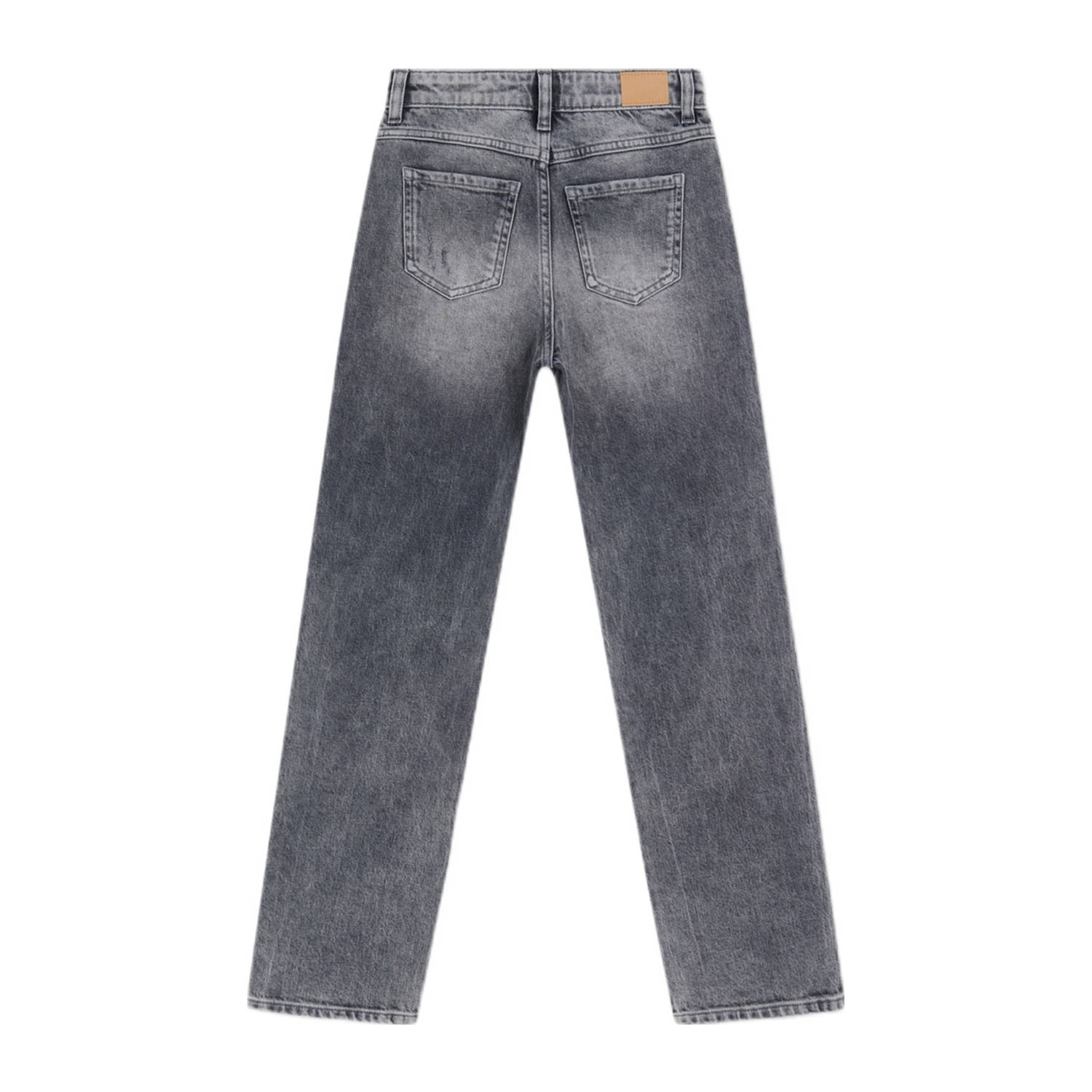 Shoeby high waist regular fit jeans grijs