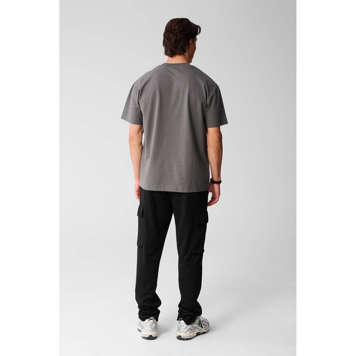Shoeby regular T-shirt donkergroen