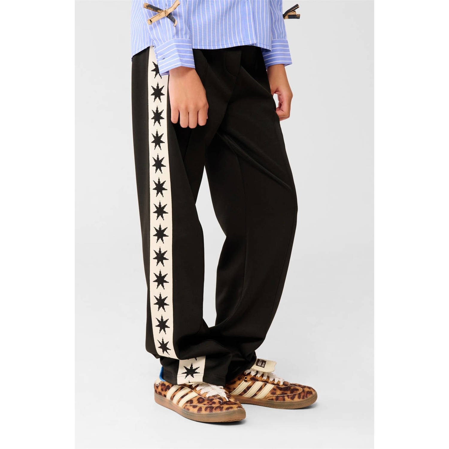 Shoeby wide leg casual broek zwart