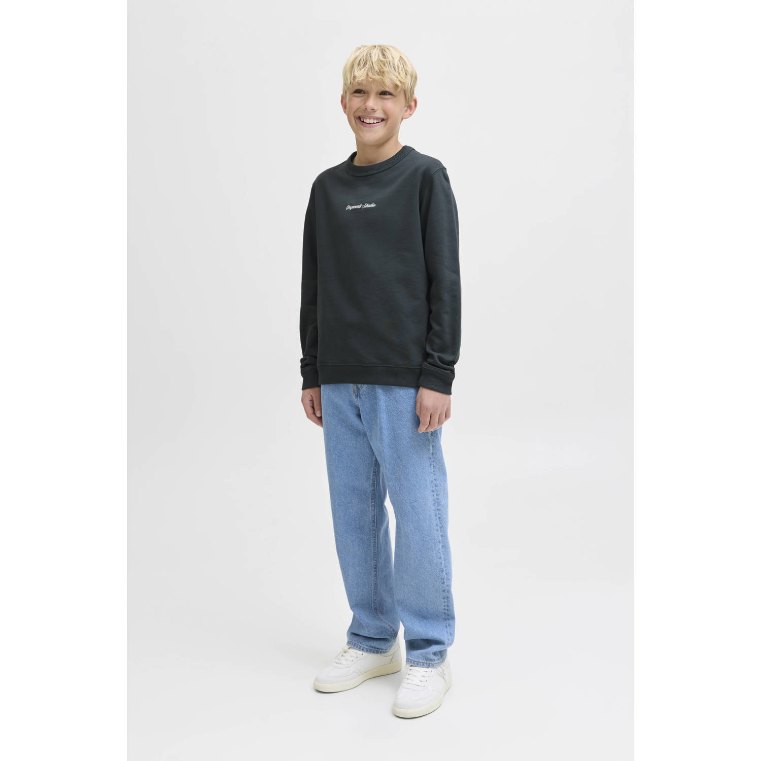 JACK & JONES JUNIOR sweater donkergroen