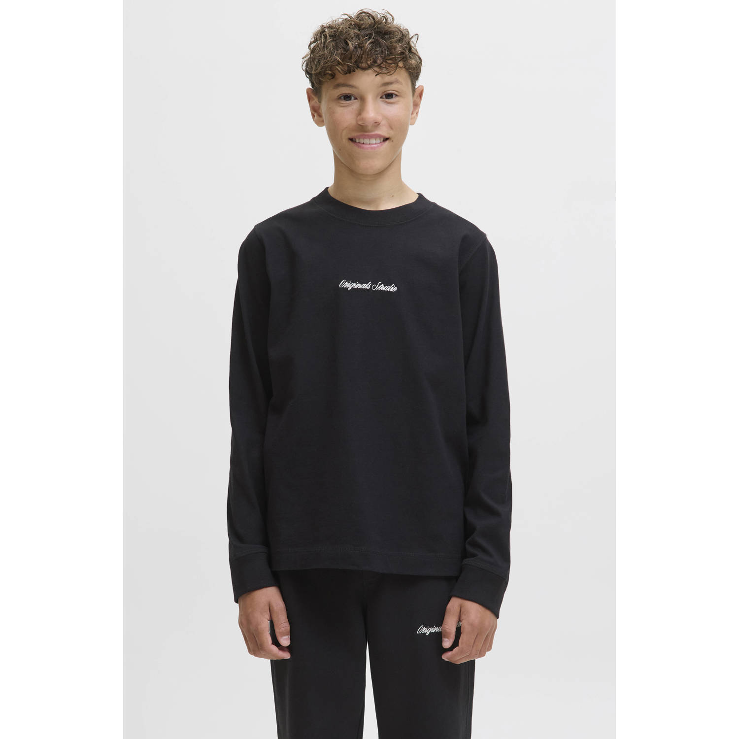 Jack & jones Sweatshirt met labelstitching model 'NORREBRO'