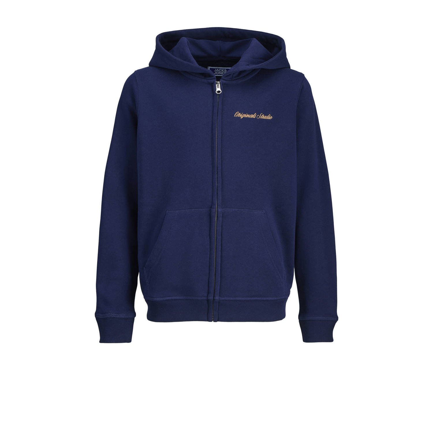 JACK & JONES JUNIOR sweatvest donkerblauw