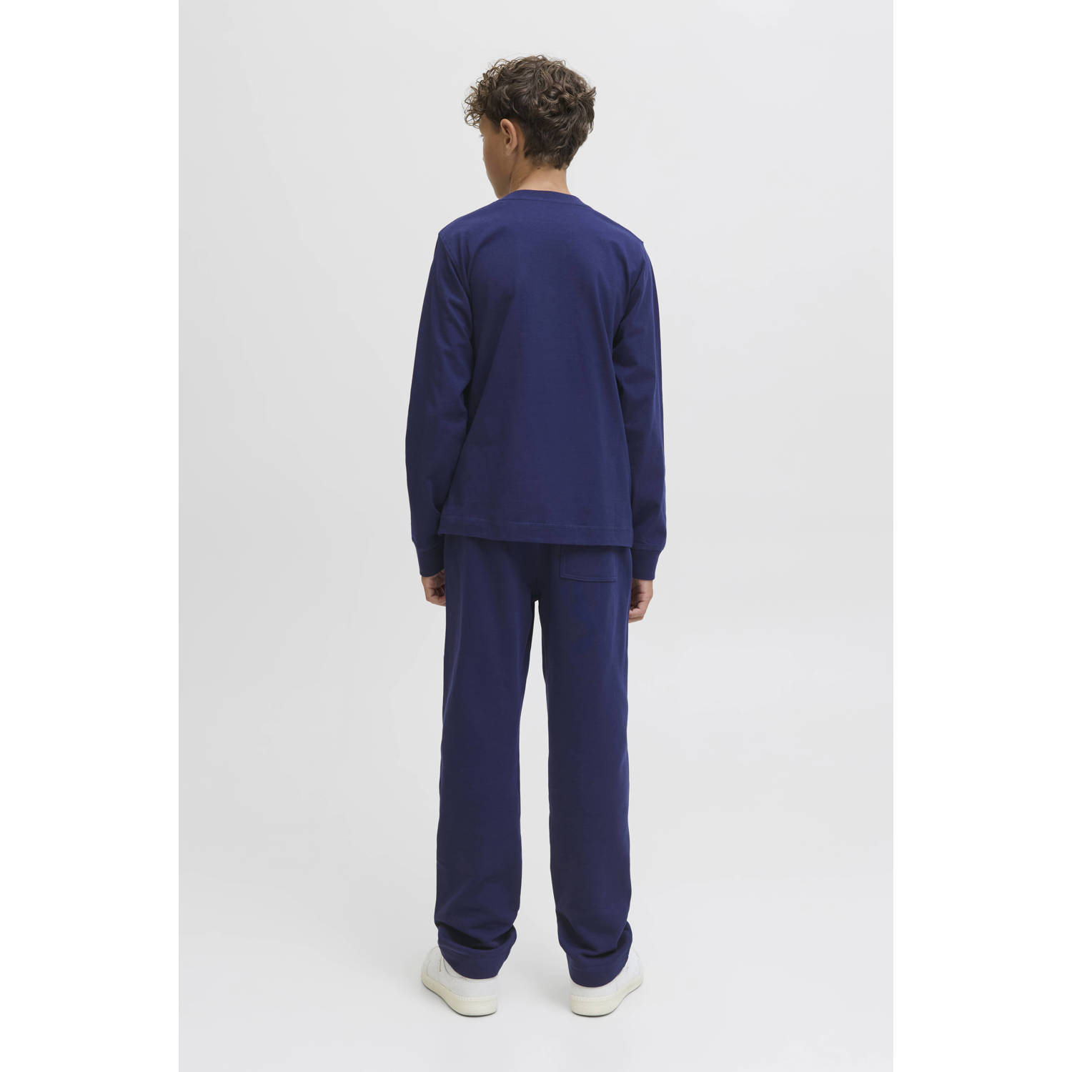 JACK & JONES JUNIOR longsleeve donkerblauw
