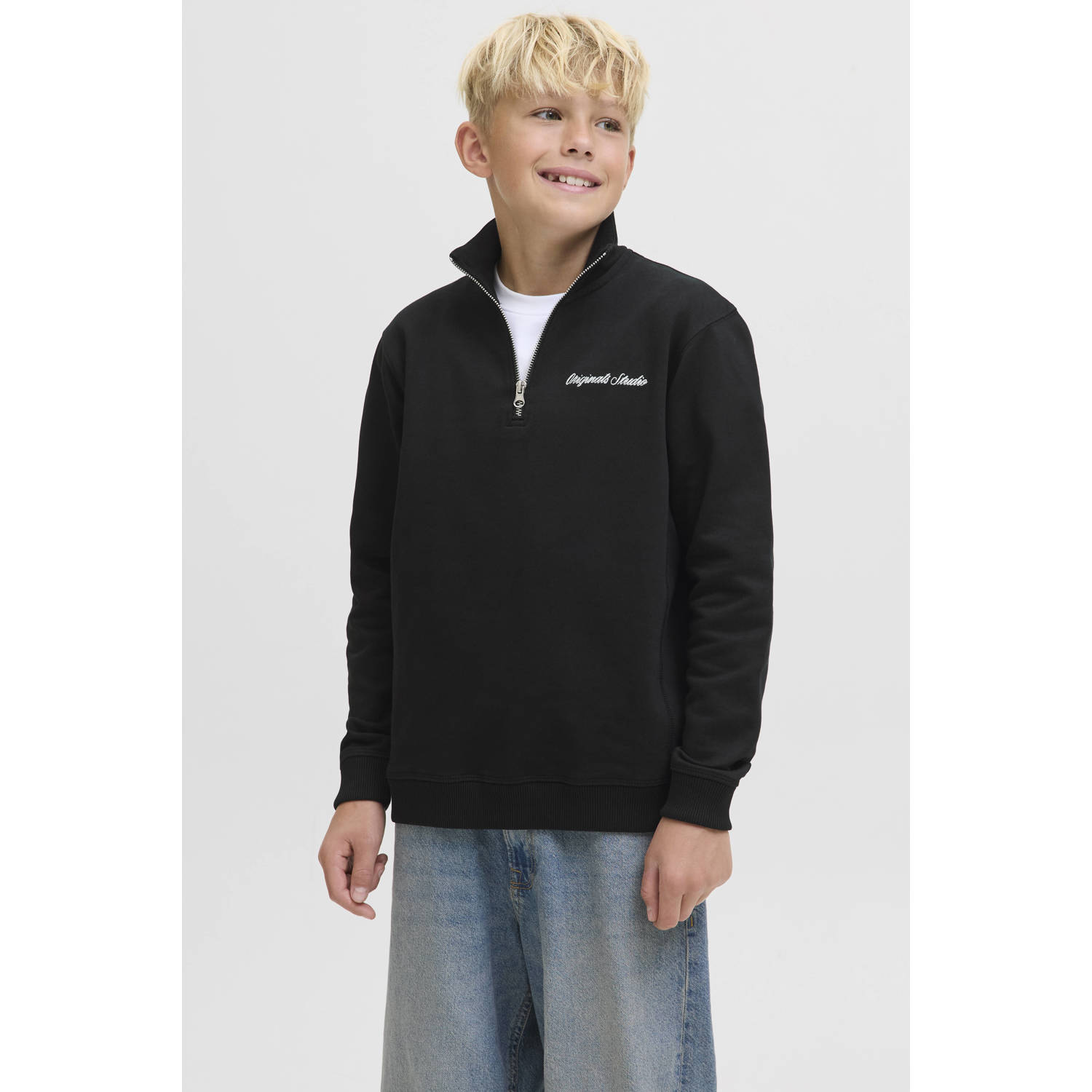 JACK & JONES JUNIOR sweater zwart
