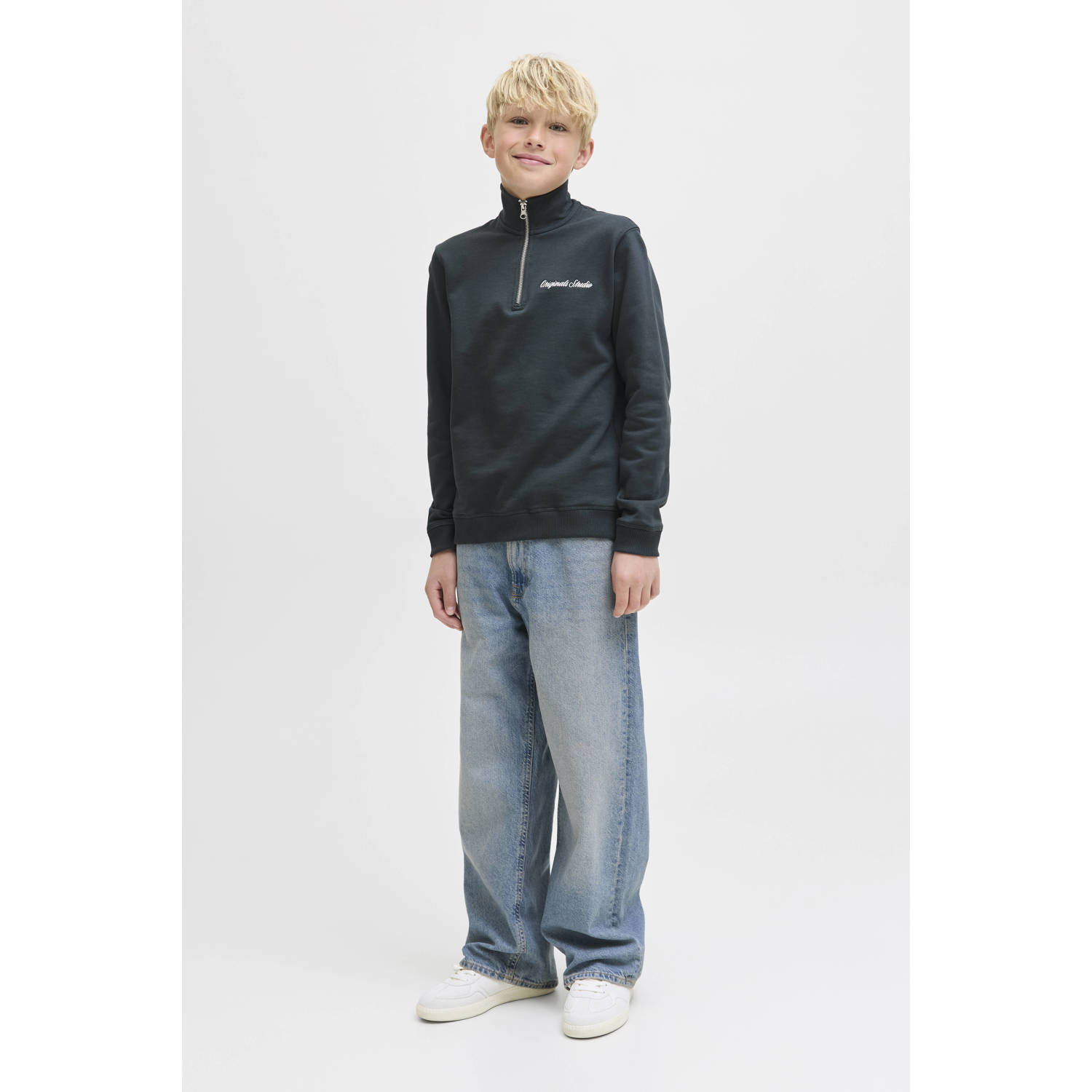 JACK & JONES JUNIOR sweater donkergroen
