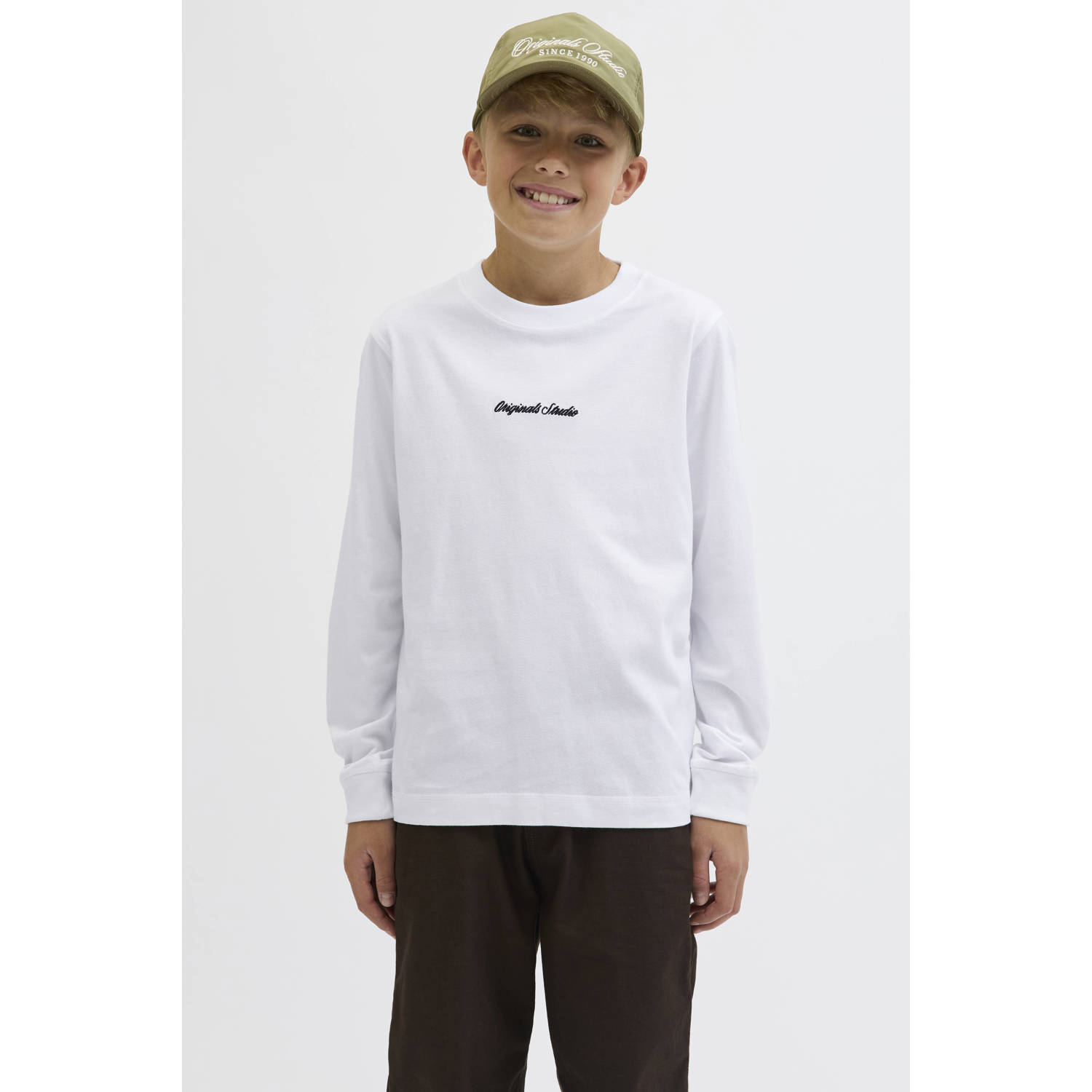 Jack & jones Sweatshirt met labelstitching model 'NORREBRO'