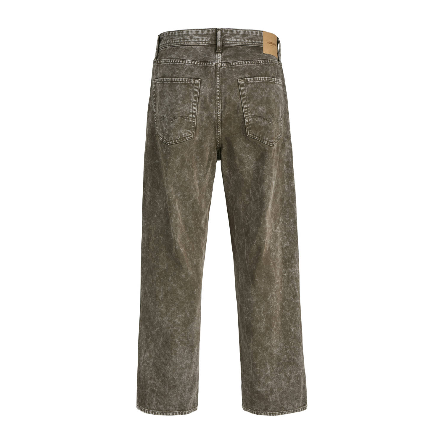 JACK & JONES JUNIOR loose casual broek donkergroen
