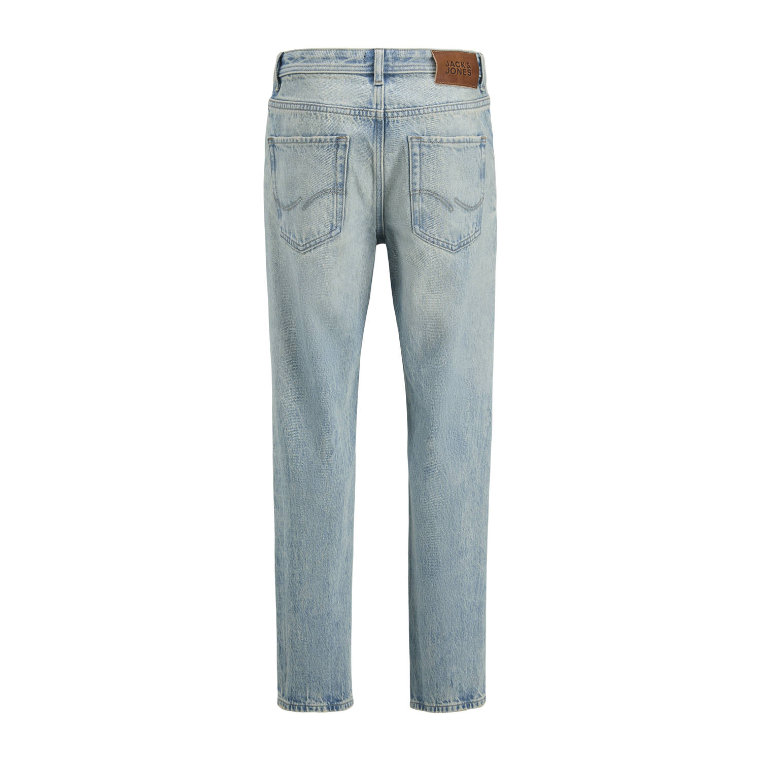 JACK & JONES JUNIOR high waist relaxed fit jeans light blue denim