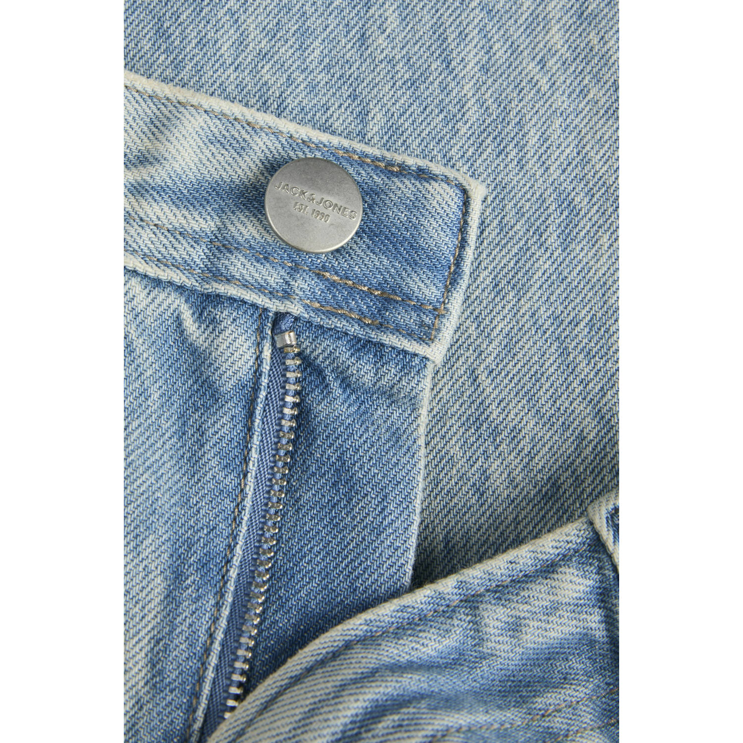JACK & JONES JUNIOR high waist relaxed fit jeans light blue denim