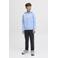 JACK & JONES JUNIOR tapered casual broek donkerblauw