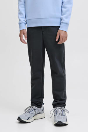 tapered casual broek donkerblauw