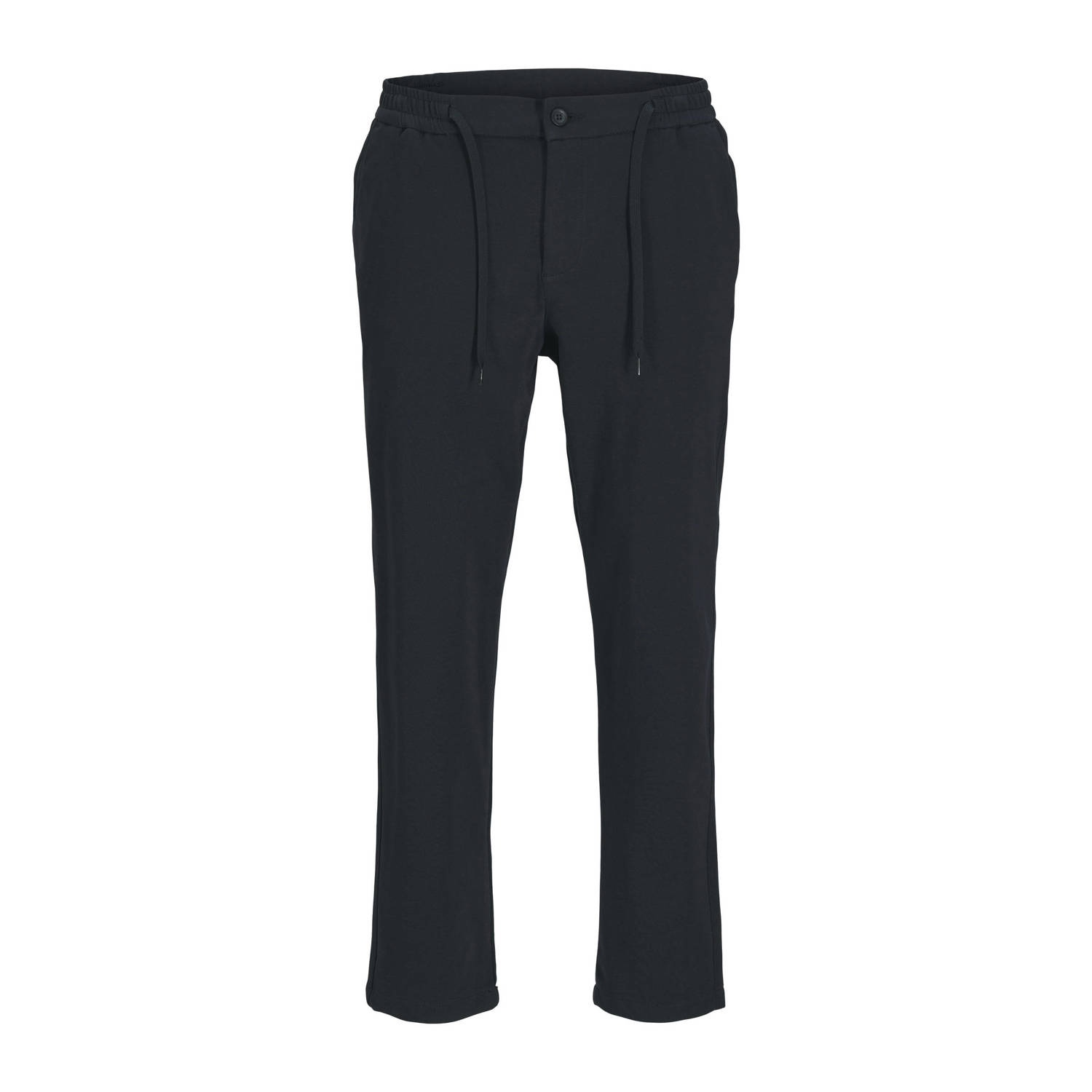 JACK & JONES JUNIOR tapered casual broek donkerblauw
