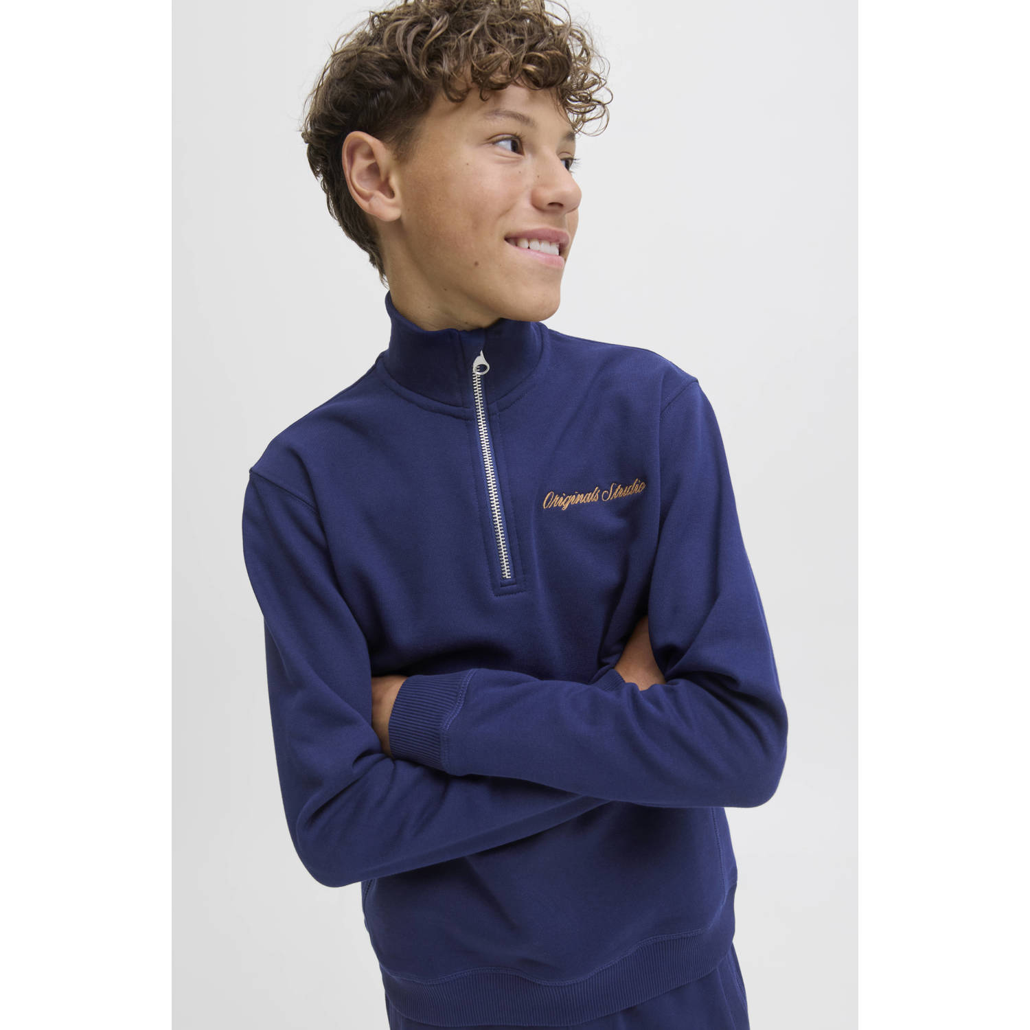 JACK & JONES JUNIOR sweater donkerblauw