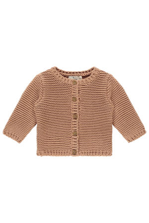 vest bruin grof gebreid