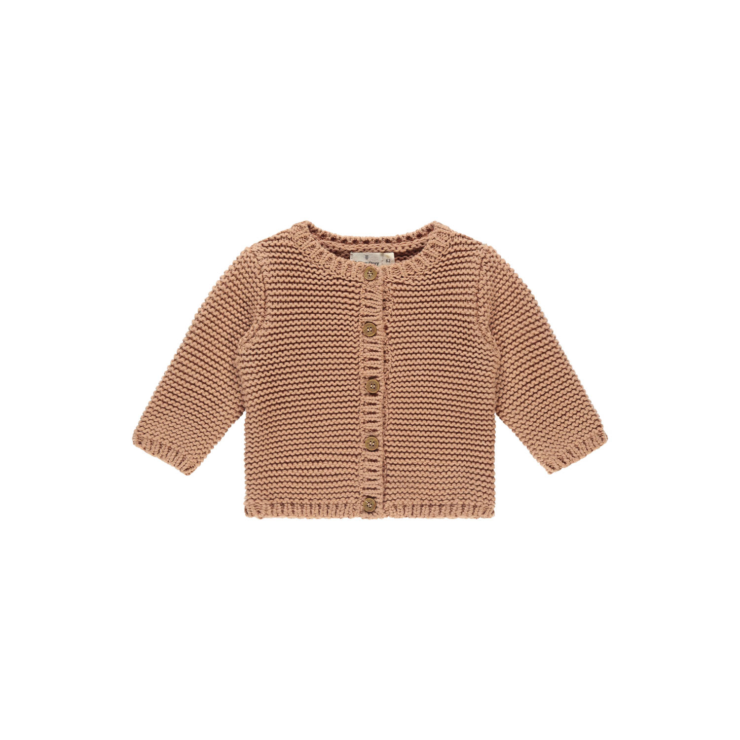A Tiny Story vest bruin grof gebreid