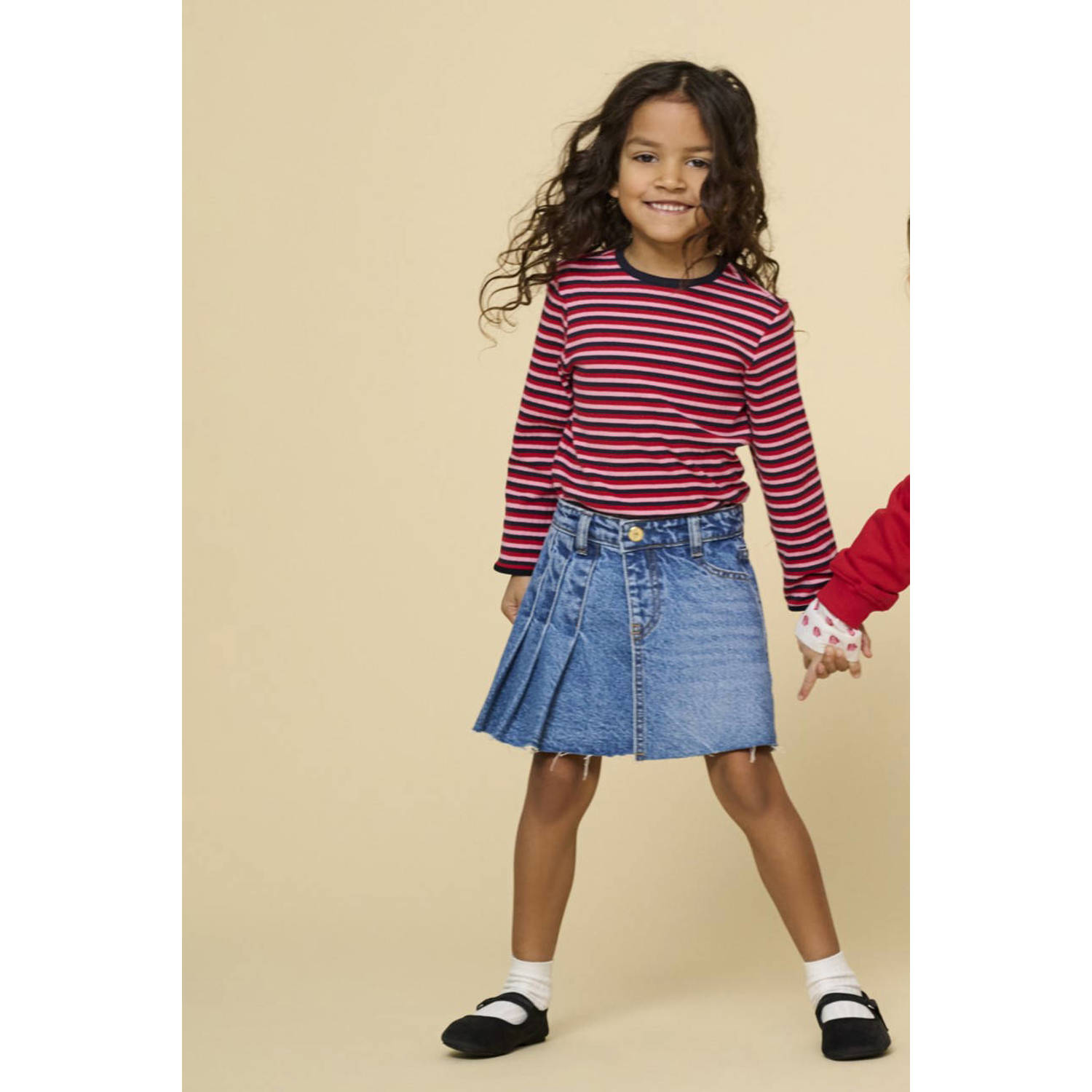 ONLY KIDS MINI longsleeve lila rib gebreid
