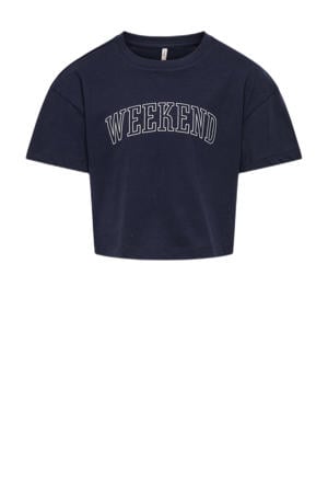 T-shirt donkerblauw