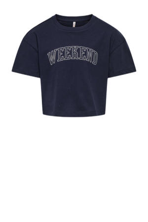 T-shirt donkerblauw