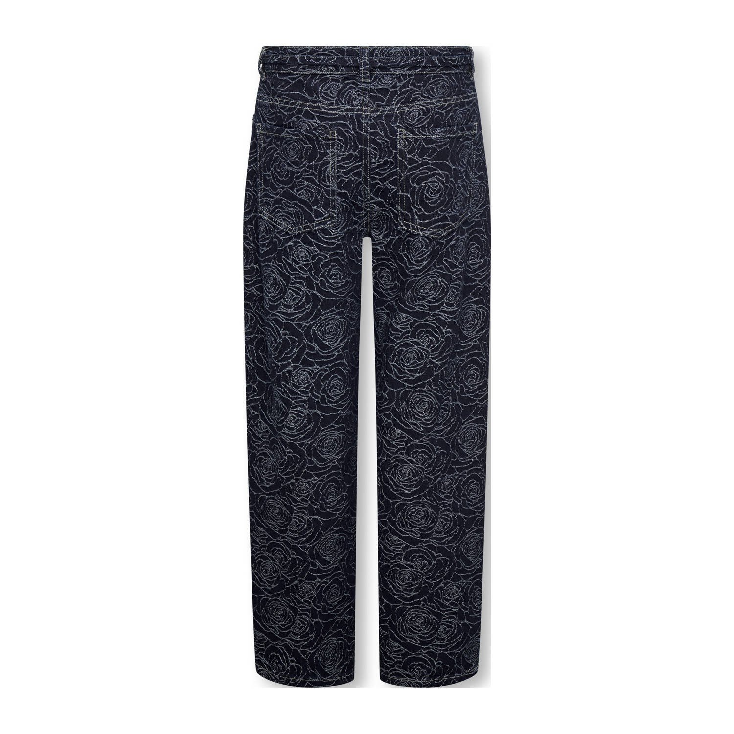 ONLY KIDS GIRL straight leg jeans dark blue denim
