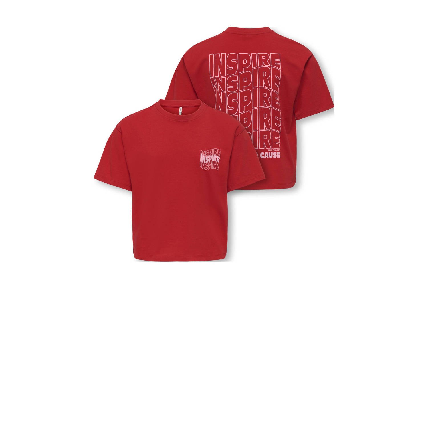 ONLY KIDS GIRL T-shirt rood