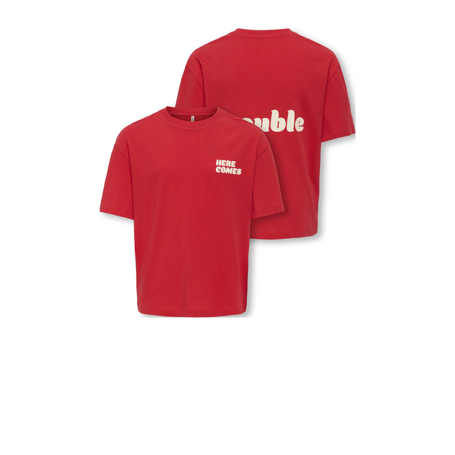 ONLY KIDS GIRL T-shirt rood