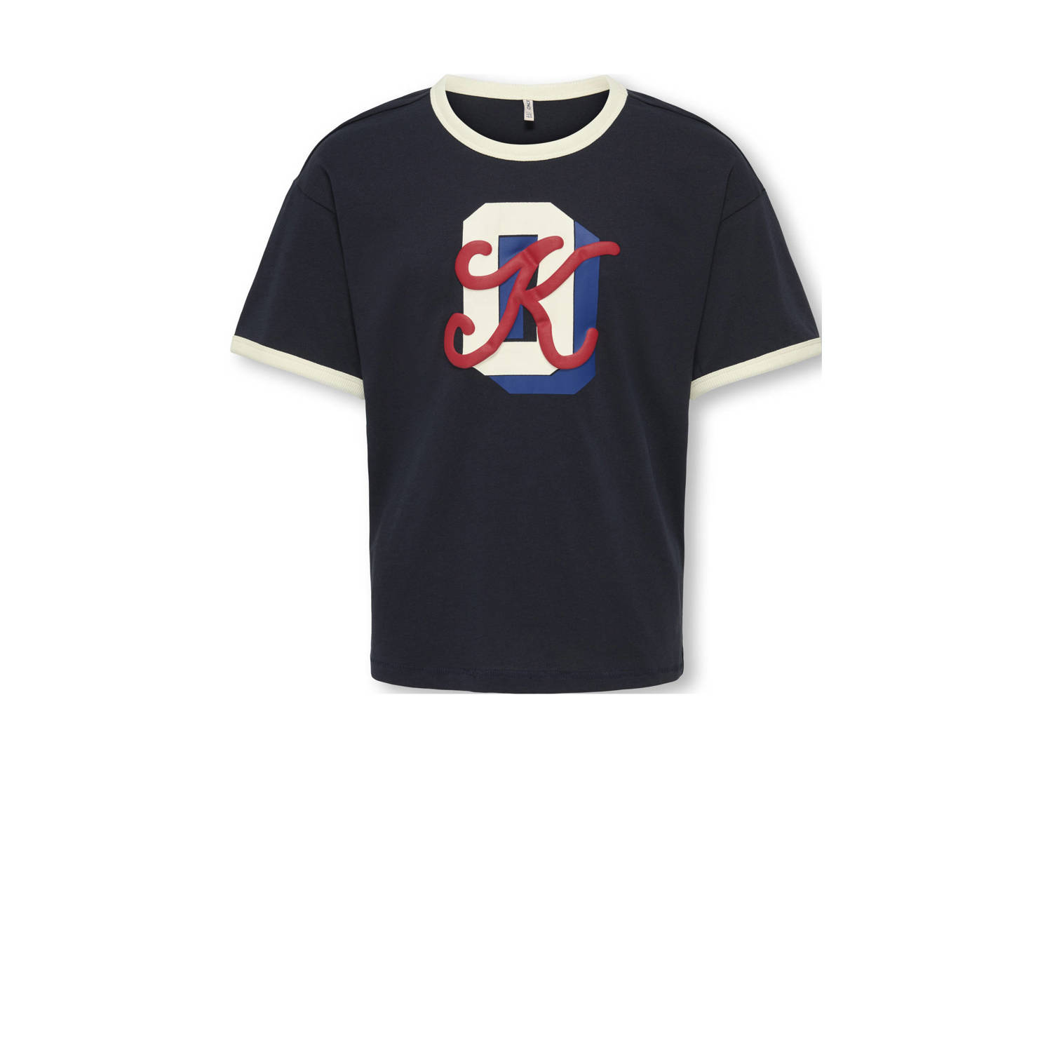 ONLY KIDS GIRL T-shirt donkerblauw