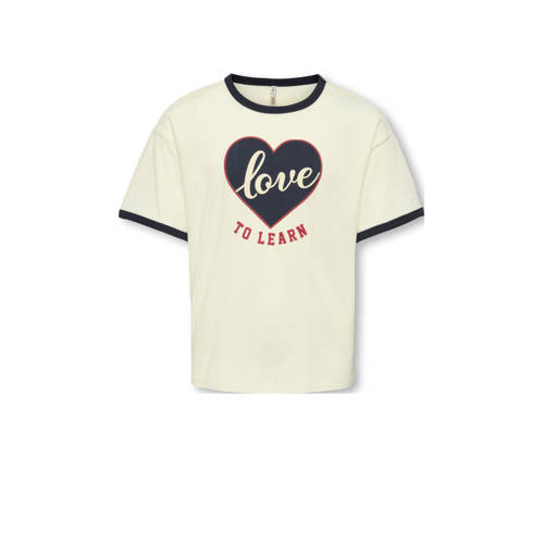 KIDS ONLY GIRL T-shirt ecru afbeelding
