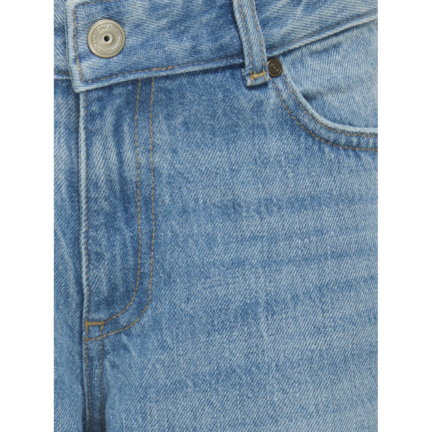 ONLY KIDS GIRL baggy high waist baggy jeans medium blue denim